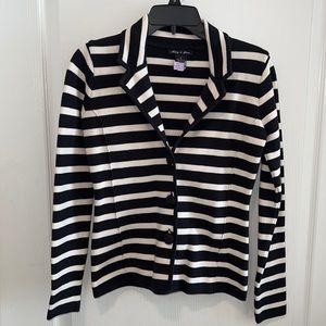 MAKE OFFER - Audrey  & Grace Sweater jacket. Size small. Black and cream.